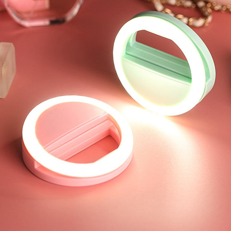 Mini Selfie Ring Light - USB Rechargeable LED Light