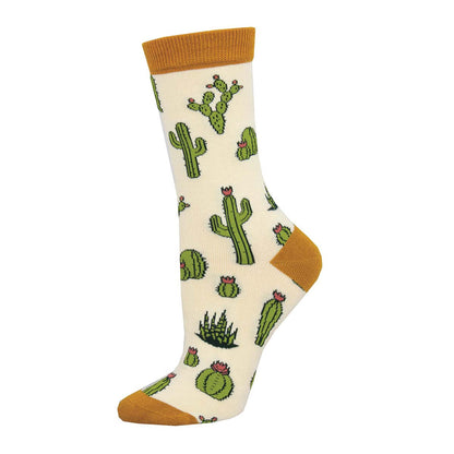 Cactus Socks - MED - Ivory