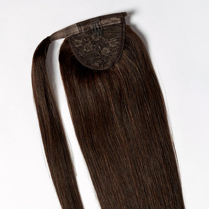 Clip in Ponytail - Dark Chocolate Brown 1B