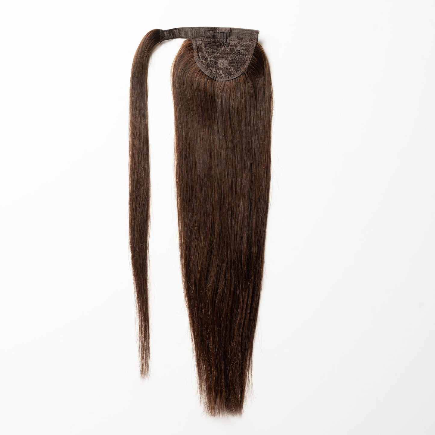 Clip in Ponytail - Chocolate Brown 2